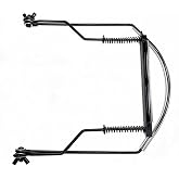 ElwiPoca Harmonica Neck Holder for 10 Hole Harmonicas, Black | Adjustable Harmonica Stand, Play Hands-Free While Strummin, Comfortable Rubber Neck Rest, Sturdy Metal Frame
