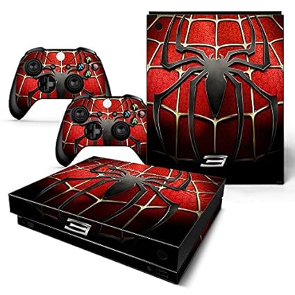FriendlyTomato Skin für Xbox One X Konsole und Wireless Controller, Vinyl, Super Hero