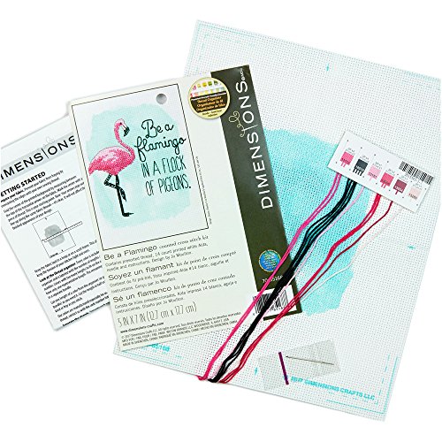 Dimensions Needlecrafts Be a Flamingo, Counted Cross Stitch Kit