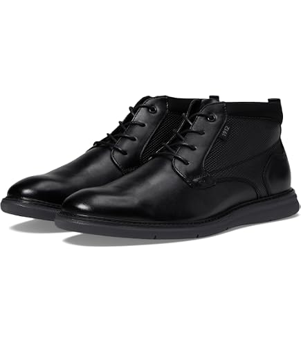 Nunn Bush Bayridge Plain Toe Chukka Boot Sz 9W  Black Leather Tumbled 84928-001 Amazon.com | Nunn Bush Chase Plain Toe Chukka Contemporary  main image 4