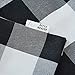 NATUS WEAVER Black & White 2 Side Buffalo Check Table Runner for Family Dinners or Gatherings, Indoor or Outdoor Parties, Everyday Use (12
