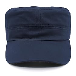 Cadet Army Cap Military Style Adjustable Flat Top