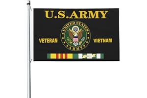 MUKASY Us Army Vietnam Veteran Flag Brass Grommets Vivid Color 3x5 Ft Garden Decoration Outdoor Decoration Holiday Decoration Farm Decoration Anniversary Decoration