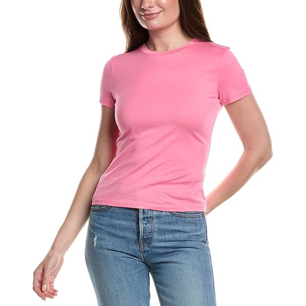 Amazon.com: Theory Women's Nebulous Tiny Tee, Soft Pink, M