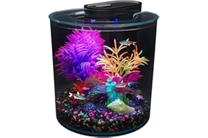 Marina iGlo 360 Aquarium Kit - 10 L (2.65 US gal), Blue,White, 10 l (Pack of 1)
