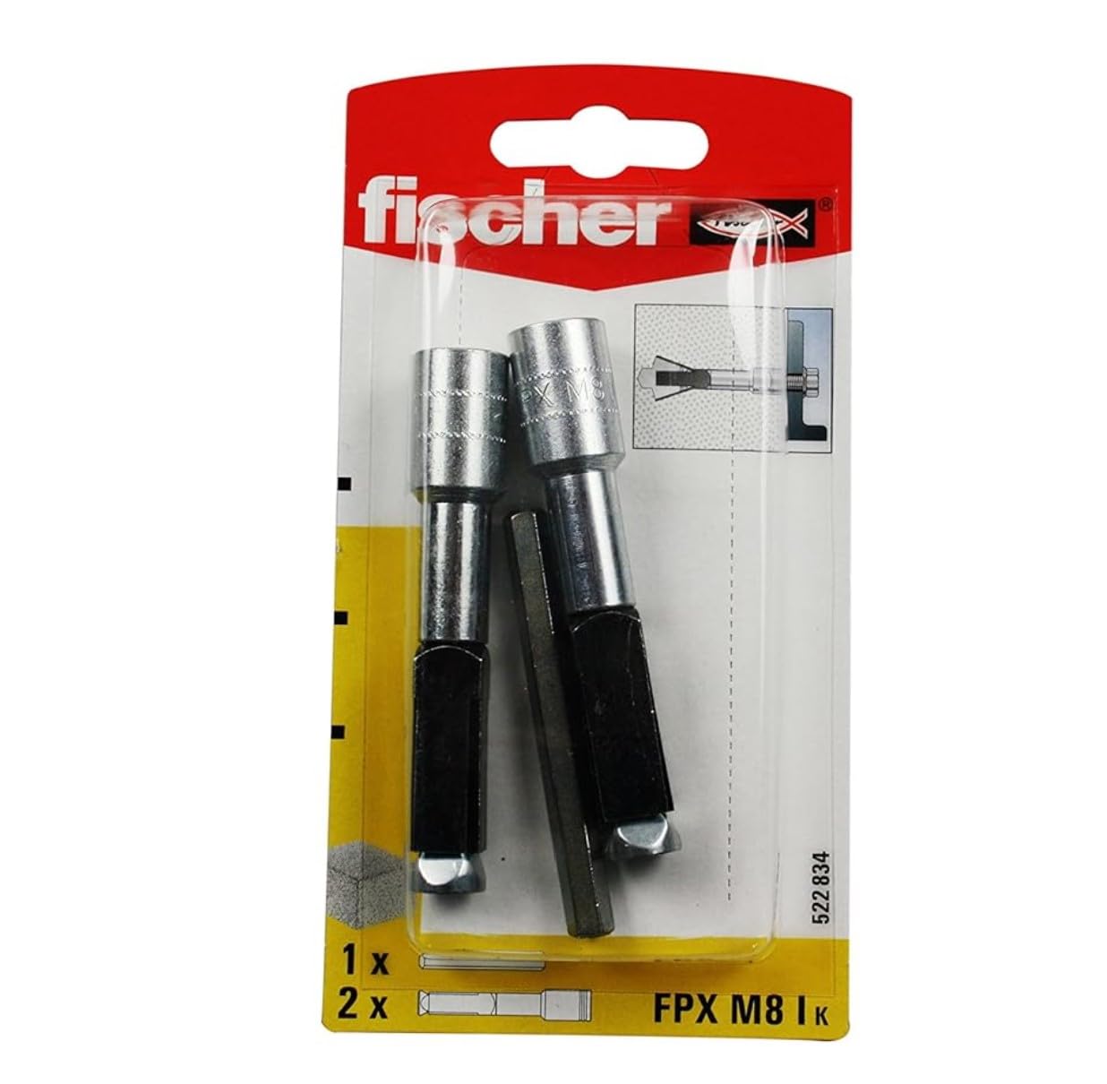 Aerated Concrete Anchor Fishermen FPX M8 I - VPE Pack of 2