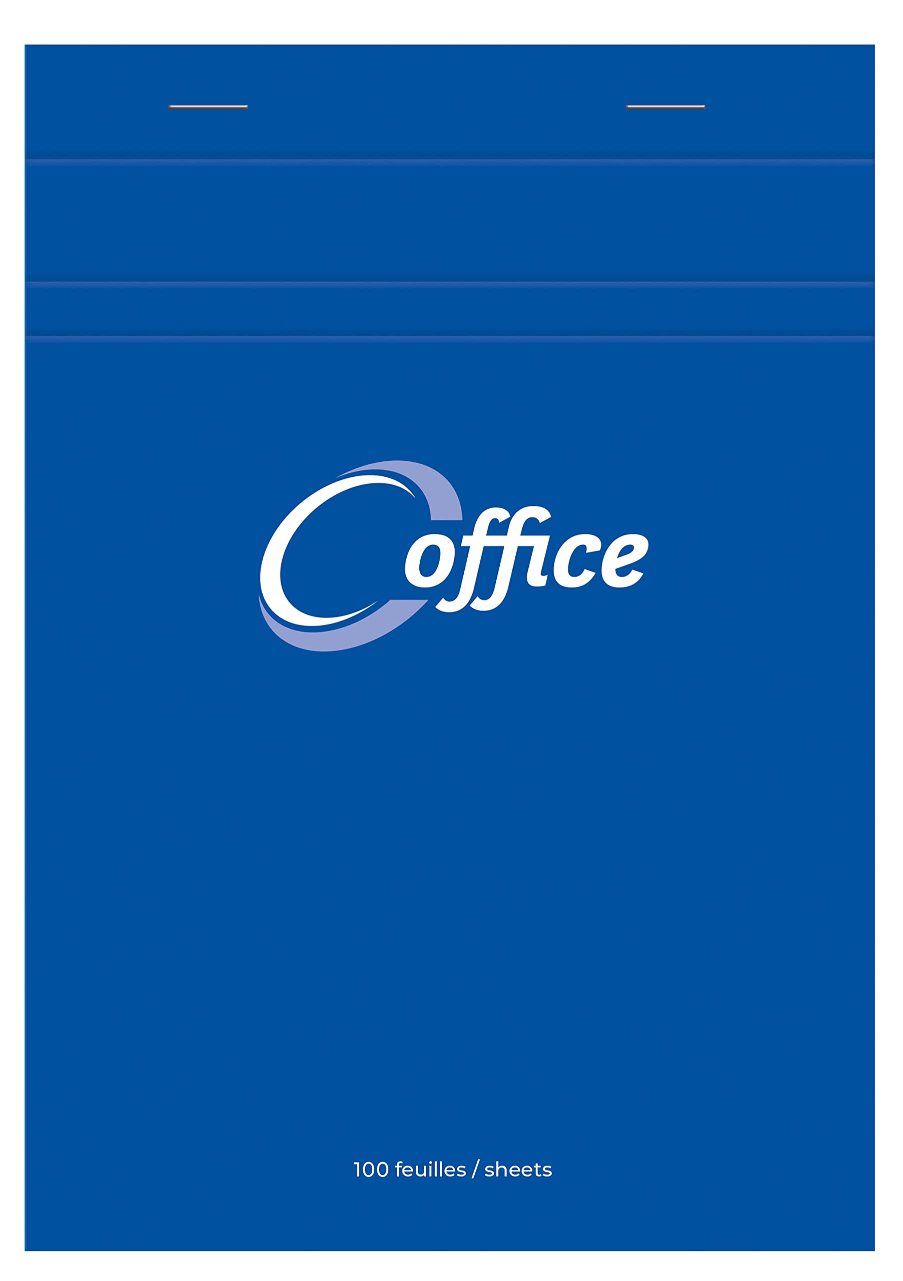 Calligrapher 15855C Stapled Office Pad with Blue Head (a Clairefontaine Brand) - A5 14,8x21 cm - 100 Small Square Sheets - 56 g Paper - Semi-Enveloping Cover