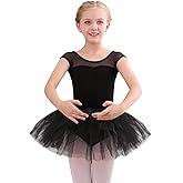 Stelle Ballet Leotards for Girls Toddler Leotard with Tutu Skirt Dance Tutu Dress (Little/Big Kid)