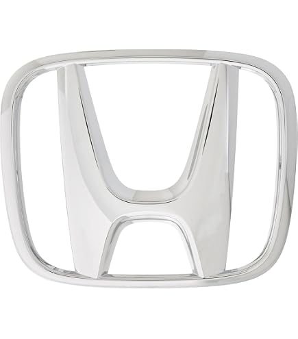 Juego De 2 Emblemas Negros Con Acabado Cromo Para Honda Civic Si (2006-11) Y Accord Sedán (2008-17) – Adhesivo