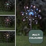 Garden Mile Venti Solar Powered Wind Spinner Ground Stake Garden Ornament view 2