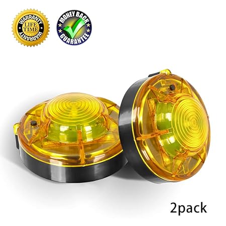 Auto-Außen-LED blinkende gelbe Notsignal-Warnleuchte, Straßenfackeln Fahrzeugleuchte Beacon Super Magnetic Adsorption Verhind