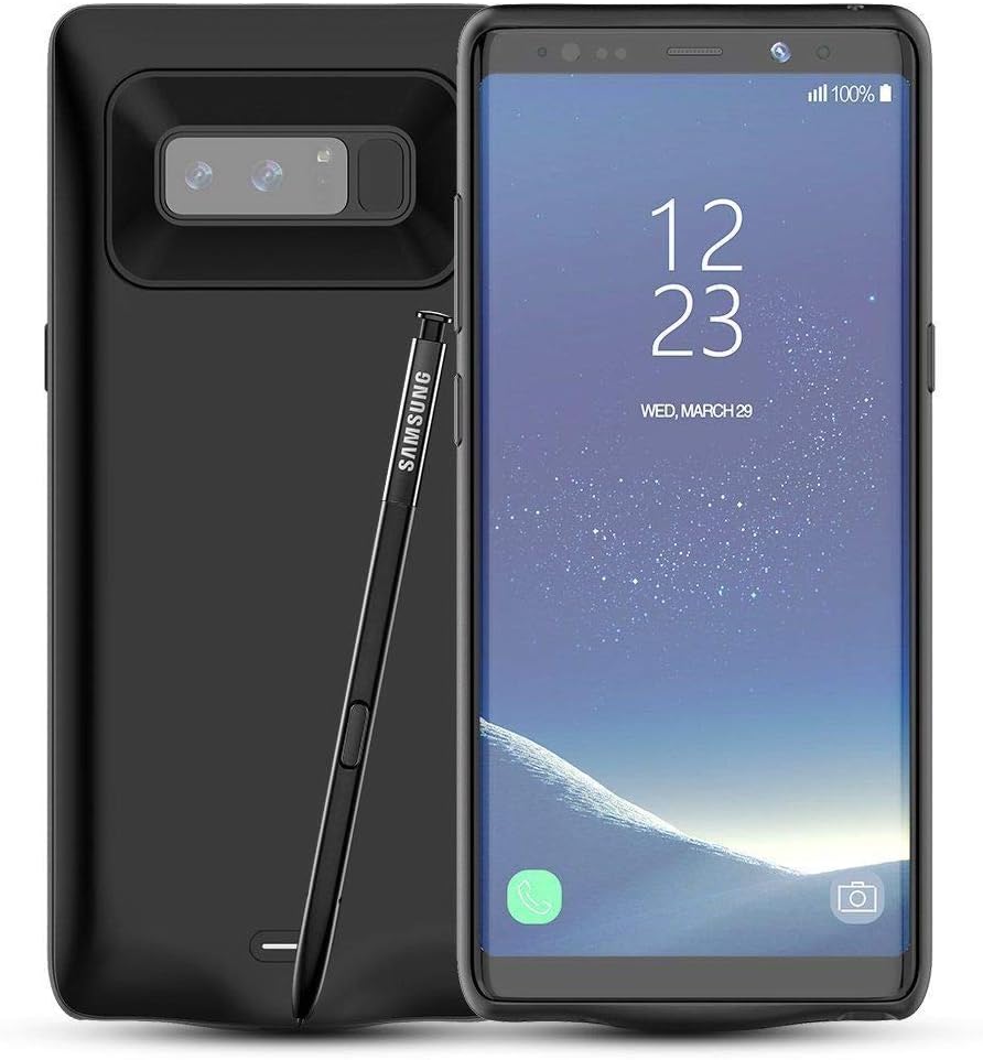 Note 8 Battery Case 5500mAh Slim Mobile Rechargeable Charging Case External Power Bank Samsung Galaxy Note 8 SM-N950