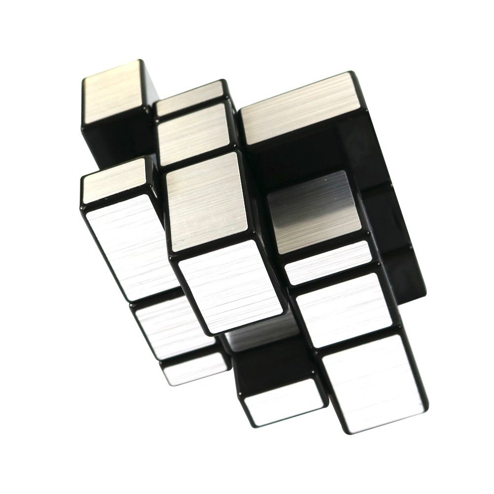 FCBB 3x3x3 Mirror Silver Speed Cube Puzzle Black