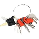 12 Heavy Equipment Keys, Construction Key Master Set | Fits for Cat Caterpillar John Deere Komatsu Bobcat Hyster Takeuchi Case Kobelco Lucas New Holland