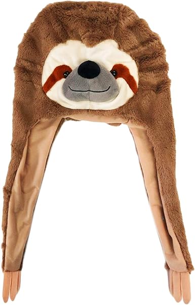 Sloth Hat- Plush Animal Hats 