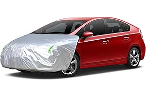 Federedevo Universal Car Engine Cover for SUV/Jeep (L:138-181in x 63-71in), Car Hood Cover with Reflective Straps, Elastic Band & Hook