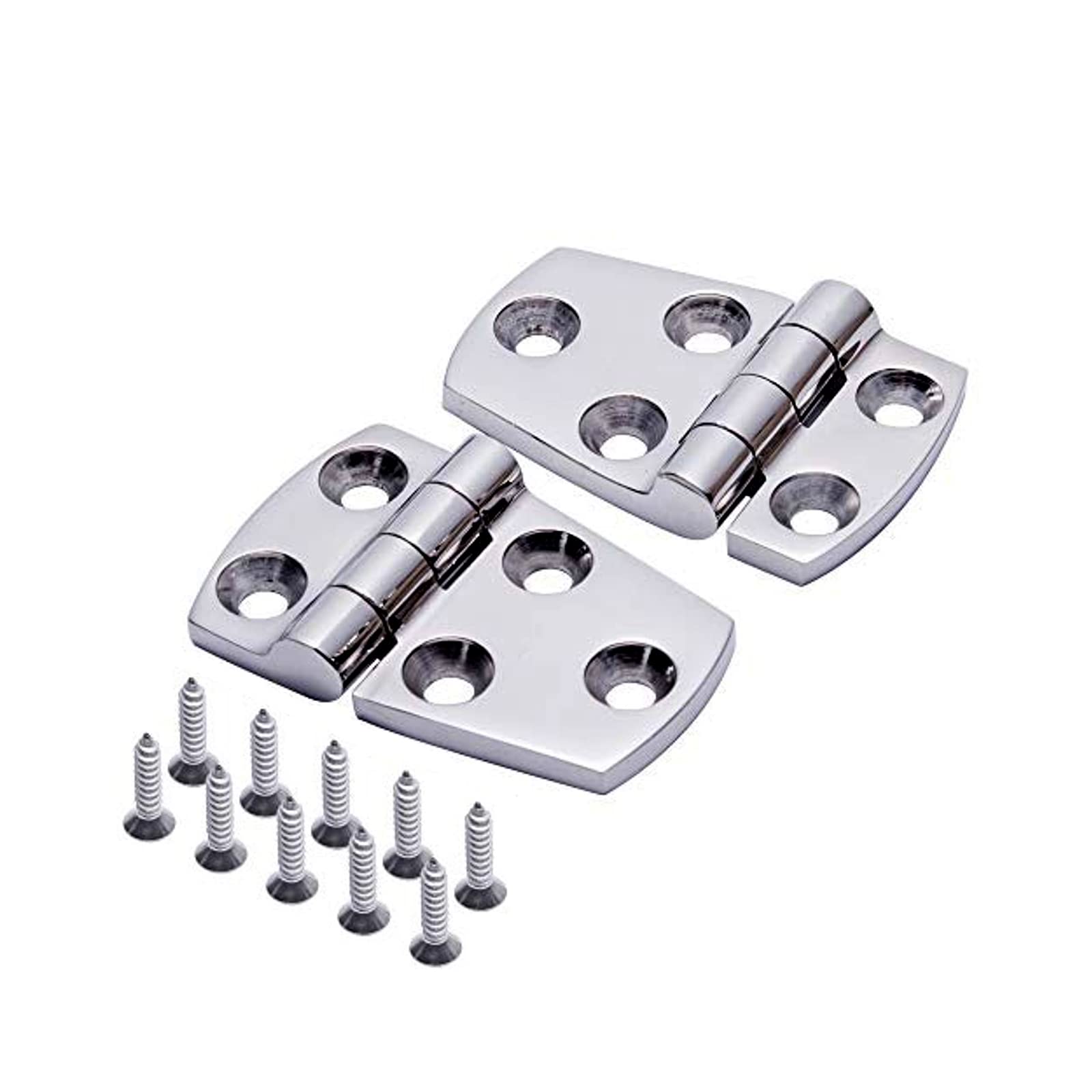 MX 2 Pcs Marine Grade Stainless Steel Shortside Offset Hinges 1-1/2" x 2-1/4"
