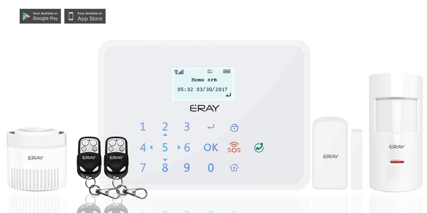 Eray GT Sistema de Alarma GSM SMS LCD Pantalla de Menú Castellano