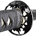 Handmade Sword - Fully Functional Samurai Sword, Sharp 1095 Carbon Steel Blade, Hand Forged Clay Termpered, Full Tang, Black Scabbard, Certificate