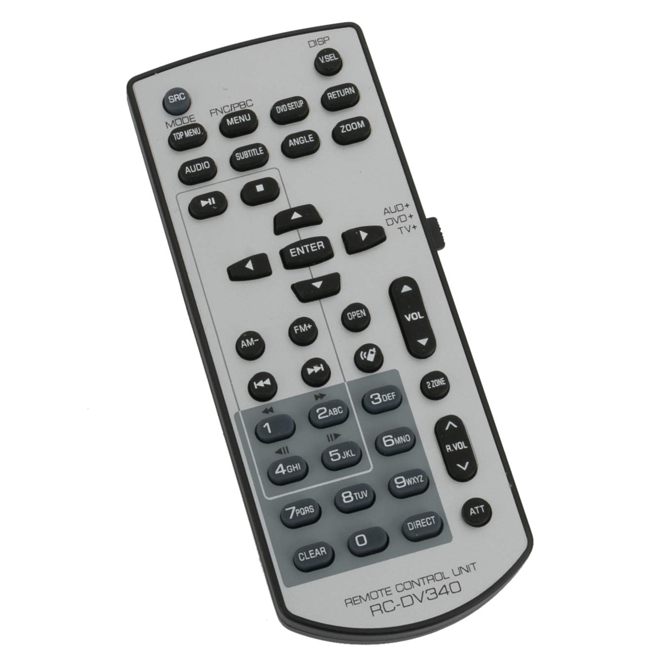 VINABTY RC-DV340 Replacement Remote Control Fit for Kenwood Car Monitor Video System DDX7032 DDX7032M DDX712 DDX7049BT DDX4049BT DDX3049 DDX6034 DDX6034M DDX6054 DDX7034BT DDX7034BTM DDX714