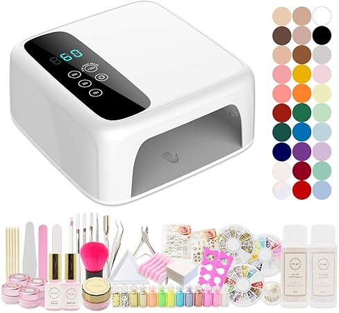 Amazon Iro Gel イロジェル Uv Led両対応 ハイパワーライト付き ジェルネイル スターターキット Irogel30色入り チップ型ledライト 自動感知センサー ローヒートモード搭載 Iro Gel ネイルアートキット 通販