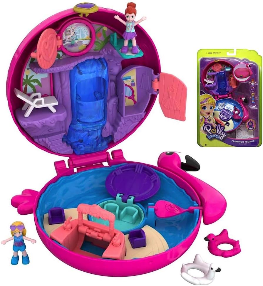 Polly Flamingo Floatie Large Compact Pocket World