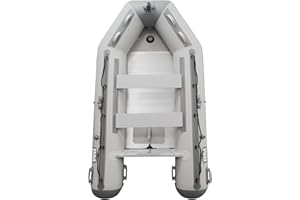 BEYOND MARINA Inflatable Dinghy Boat - 3-5 Person Inflatable Boat for Adults Heavy Duty Dinghies with Aluminum Oars, Floor Panels