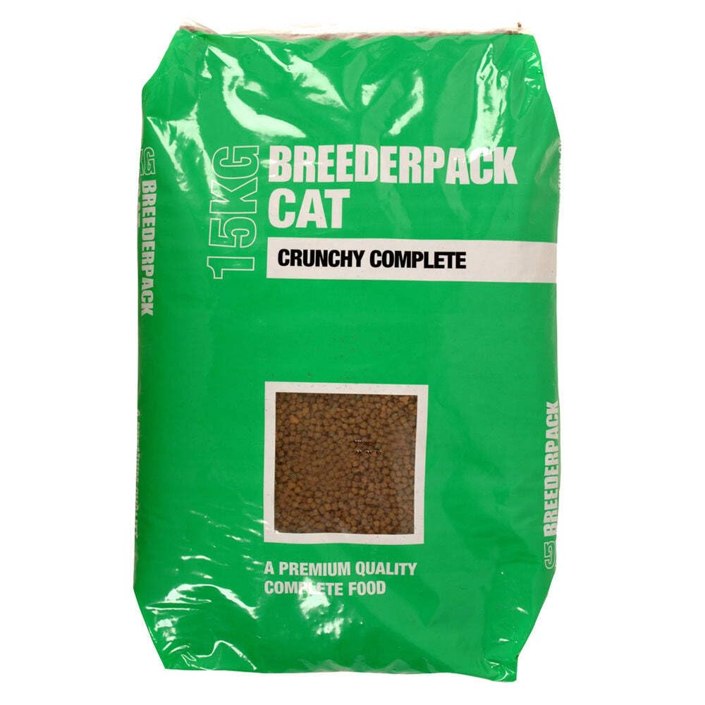 Breederpack Complete Crunchy Dry Cat Food, 15 kg