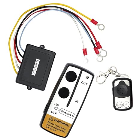Dolity Fernbedienung Kit Windenzubehör, drahtlose Steuerung für 12 Volt Anhänger, Hydraulikpumpe