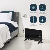 Princess Smart Connected Electric Heater Glass Panel 1500W Black App Voice view 8