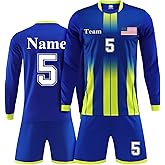 Custom Jersey Soccer for Men Women Soccer Uniforms for Kids with Name Team Number Logo