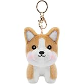 Stelle Cute Softball Plush Keychain for Backpack Kawaii Fuzzy Pink Bag Charm Soft Keychain Accessories Gifts for Girls