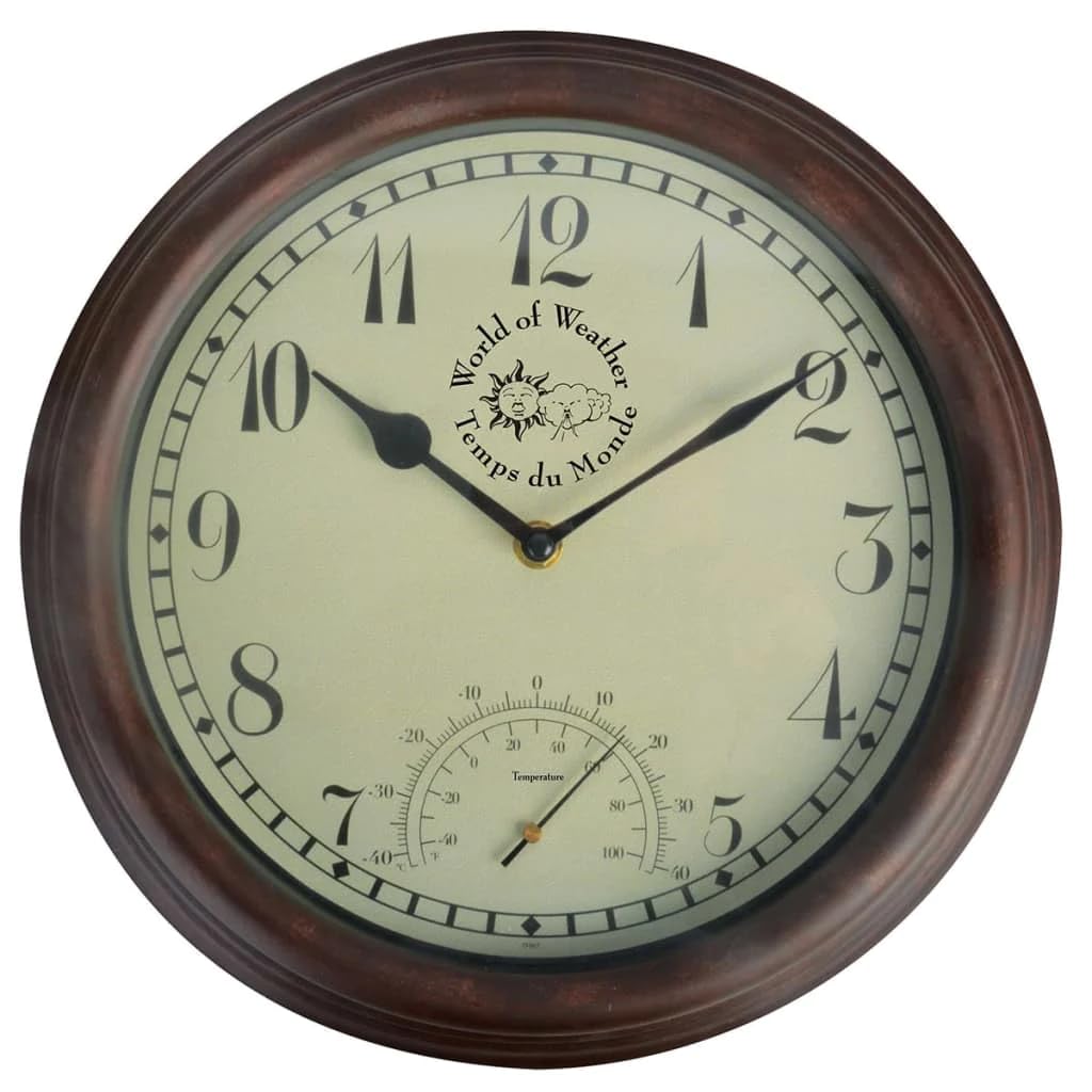 Fallen Fruits TF007 Wall Clock and Thermometer