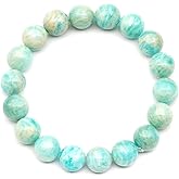 ElisaJewelryArt Natural Gemstone Beaded Stretch Bracelet for Men & Women | Handmade 8mm Stone Jewelry | Zodiac Chakra Elastic Bracelet | Meaningful Gift Collection
