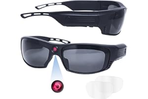 REEDTOCK Smart Camera Glasses,1080P Video Smart Sunglasses with Bluetooth-Music,Open Ear Speaker,Outdoor Sports Camera for Biking, Fishing, Travelling (Including 32G Card)