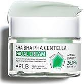 APLB AHA BHA PHA Centella Facial Cream | AHA BHA PHA CEN™ 26.0% 1.86 FL.OZ/Korean Skincare, Exfoliant, Deep hydration, Revitalize for gentle and improve skin texture