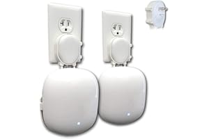The Nest Wifi Pro Genie Wall Mount Outlet Holder Stand (2-Pack) | Lowest Profile | Open Access | No Messy Screws or Tape | Re