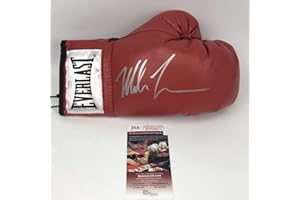 MISTER MANCAVE Mike Tyson Signed Autograph Boxing Glove Red JSA Witnessed Certified