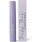 LivBay Thicky Thick Lash Growth Serum, Eyelash Growth Serum with Peptides & Botanicals, Lash Booster for Longer, Fuller & Thicker Lashes, Compatible with Extensions, 5ml