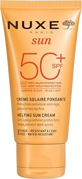 Nuxe Sun Melting Sun Cream SPF 50 50ml Face & Body Sunscreen UVA UVB view 1