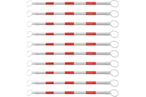 5 Ft to 10 Ft Retractable Traffic Cone Bar, Lightweight Plastic Traffic Barricade Retractable, Road Cone Connecting Rod for P