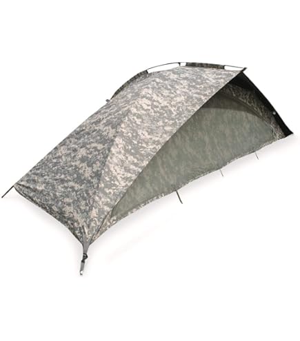 Surplus U.S. Military Improved Combat Shelter Tent, 1 Person, Used ACU : Sports & Outdoors