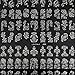 Warm Girl 108Pcs 3D Silver Flower Nail Art Stickers Decals Stamping DIY Decoration Tools