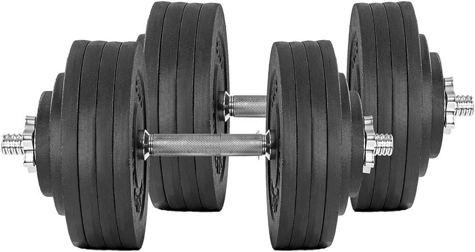 papababe Adjustable Dumbbells Set Cast Iron 40 50 65 105 to 200LBS Lifting Dumbells