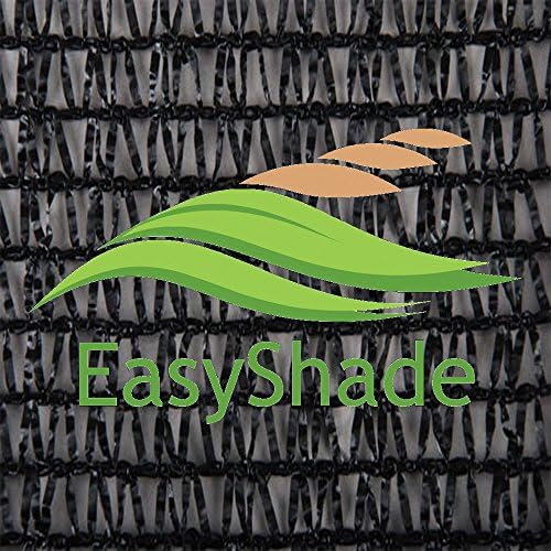 Easyshade 40% Black 6ft X 16ft Sunblock Shade Cloth for Plant Cover, Greenhouse, Barn or Kennel, Pool, Pergola or Carport, Cut Edge UV Resistant Fabric