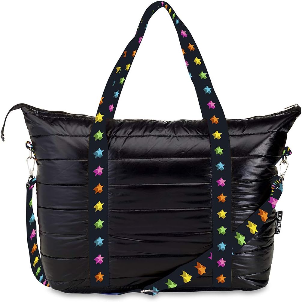 puffer tote bag