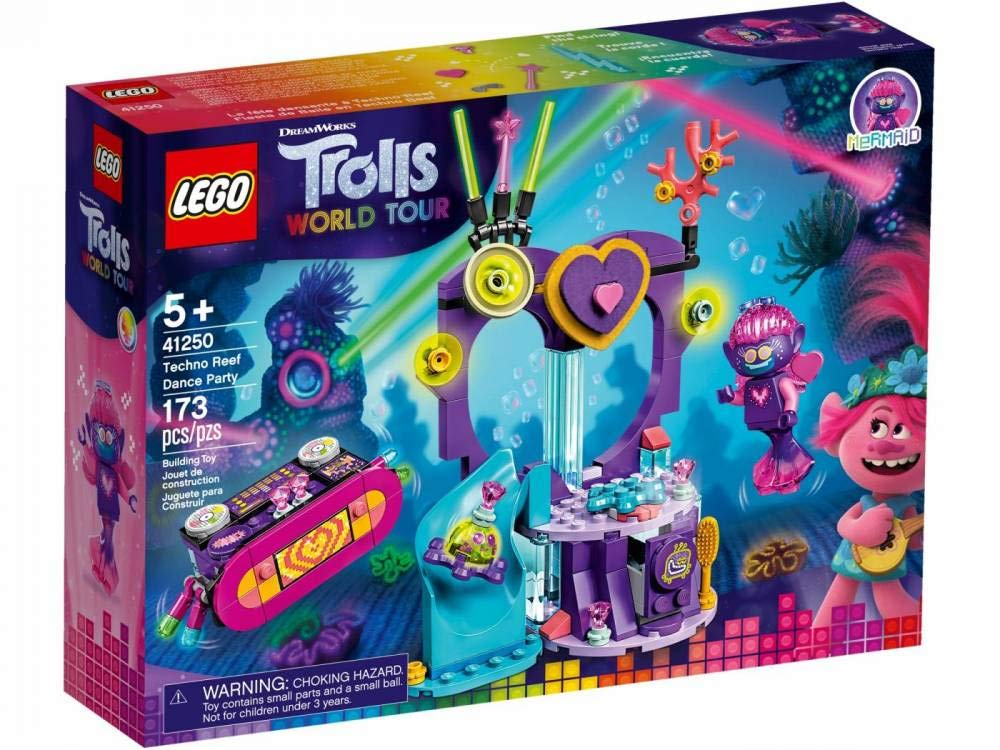 LEGO Trolls World Tour Techno Reef Dance Party 41250 Building Kit, Awesome Trolls Playset for Creative Play, New 2020 (173 Pieces)