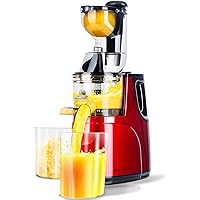 OverTwice Slow Masticating Juicer Cold Press Juice Extractor Apple Orange Citrus Juicer Machine with Wide Chute Quiet…