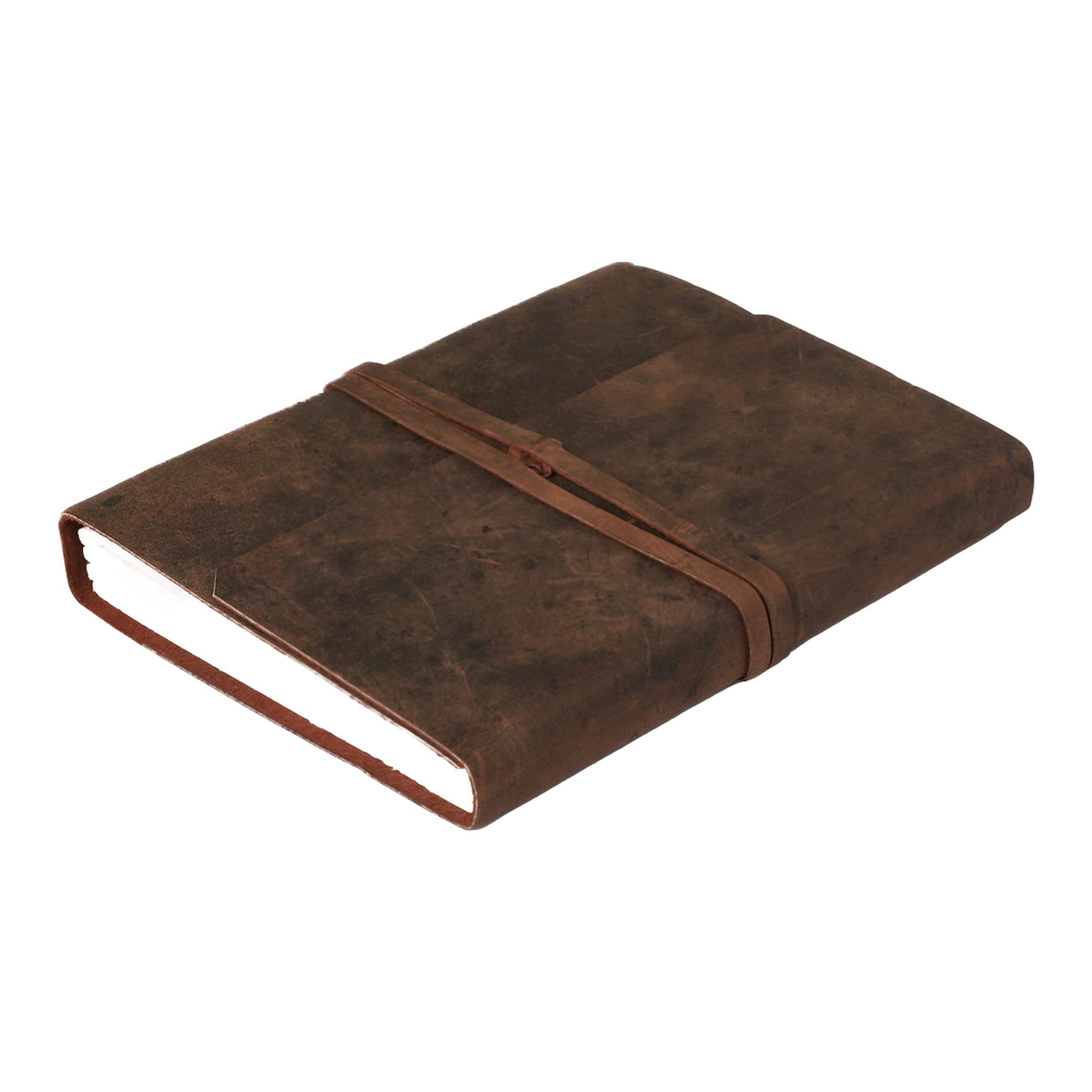 OVERDOSE BUFF BELT LEATHER DIARY - Handcrafted Journal For Students Office Travel Gift Notebook, Sketchbook for Men & Women - Size 5" x 7" inches | 12 x 17 cm