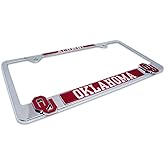 Premium All Metal OU Sooners Alumni License Plate Frame w/Dual 3D Logos - Second Generation (Oklahoma)